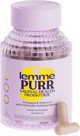 Women's Vaginal Probiotics  containing a mixture of lactic acid bacteria, clinically tested strains, pineapple, and vitamin C